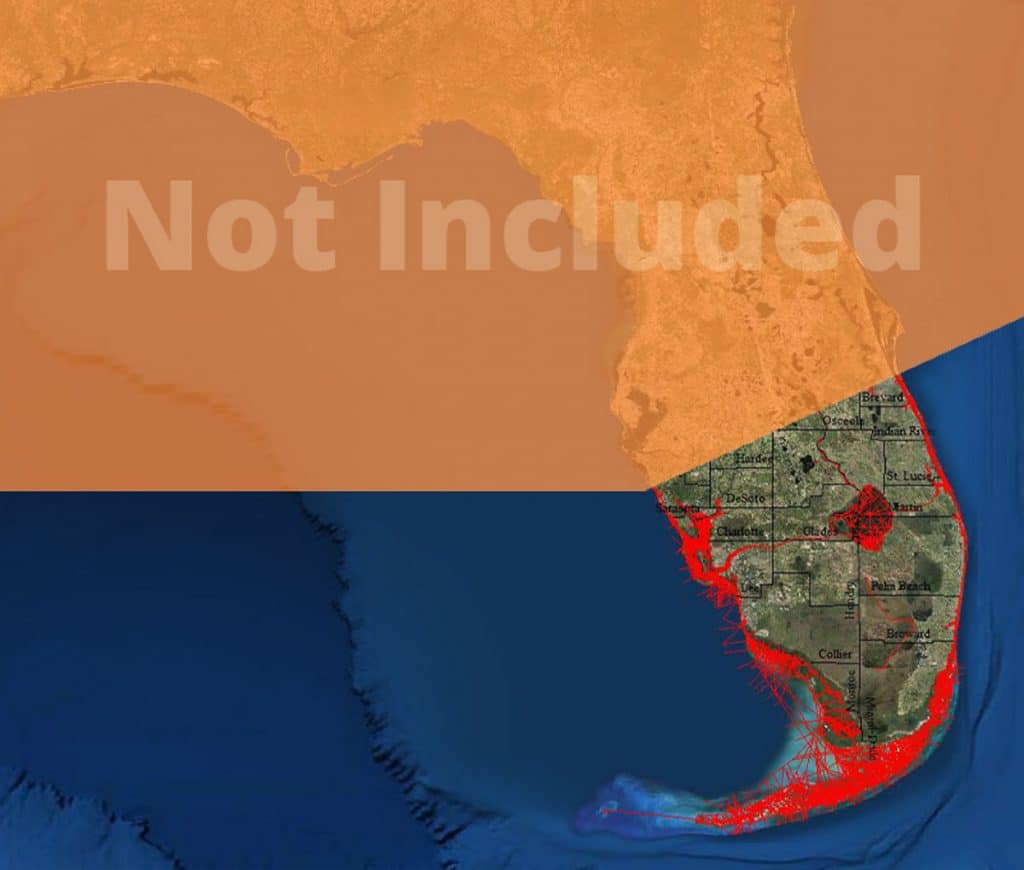 South Florida marine map