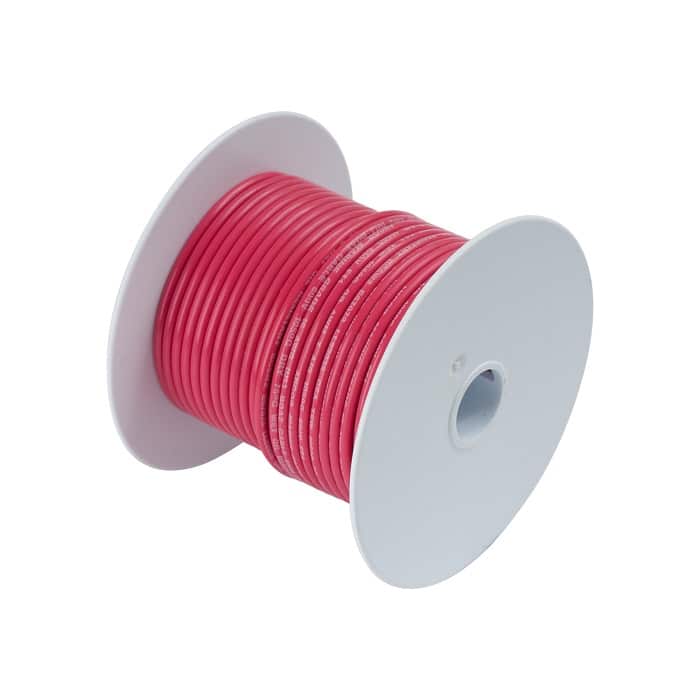 a spool of red wire