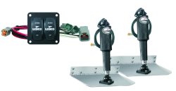 Lenco 12""x12"" Standard Mount Trim Tab Kit 12v Standard Integrated Switch
