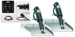 Lenco 12""x12"" Edge Mount Trim Tab Kit 12v With Led Integrated Switch