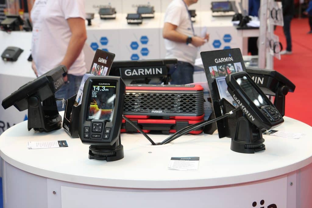 Garmin GPS units on display